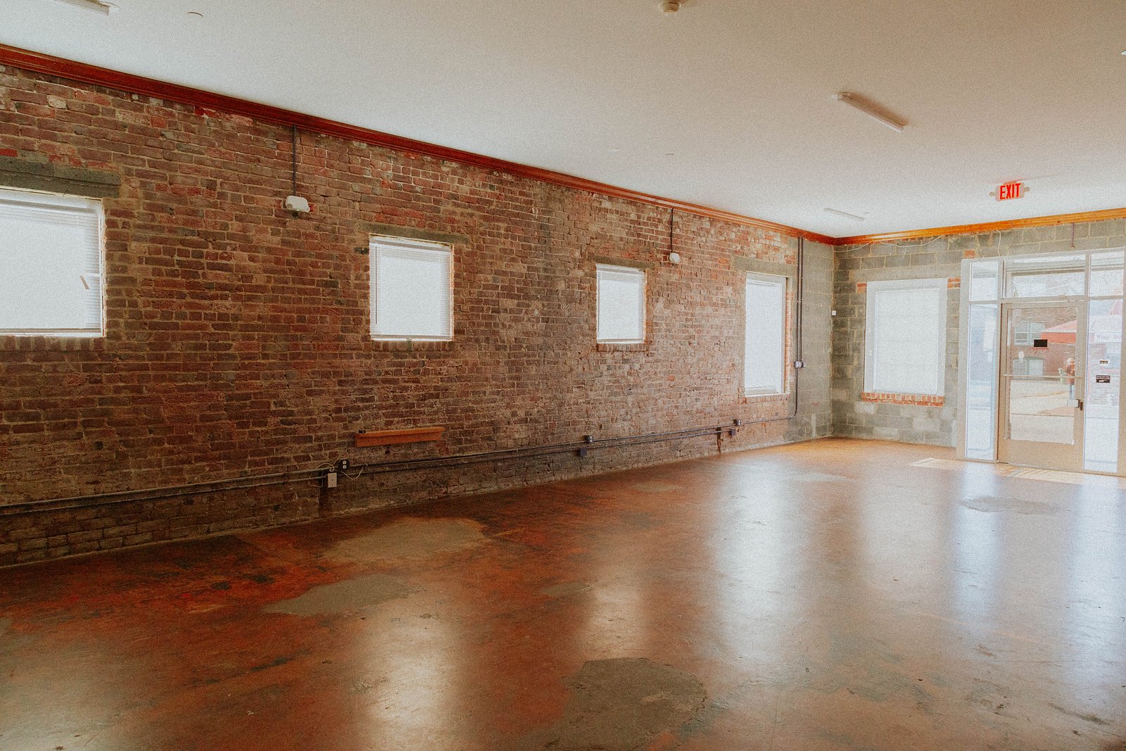 Looking toward the entrance and front windows